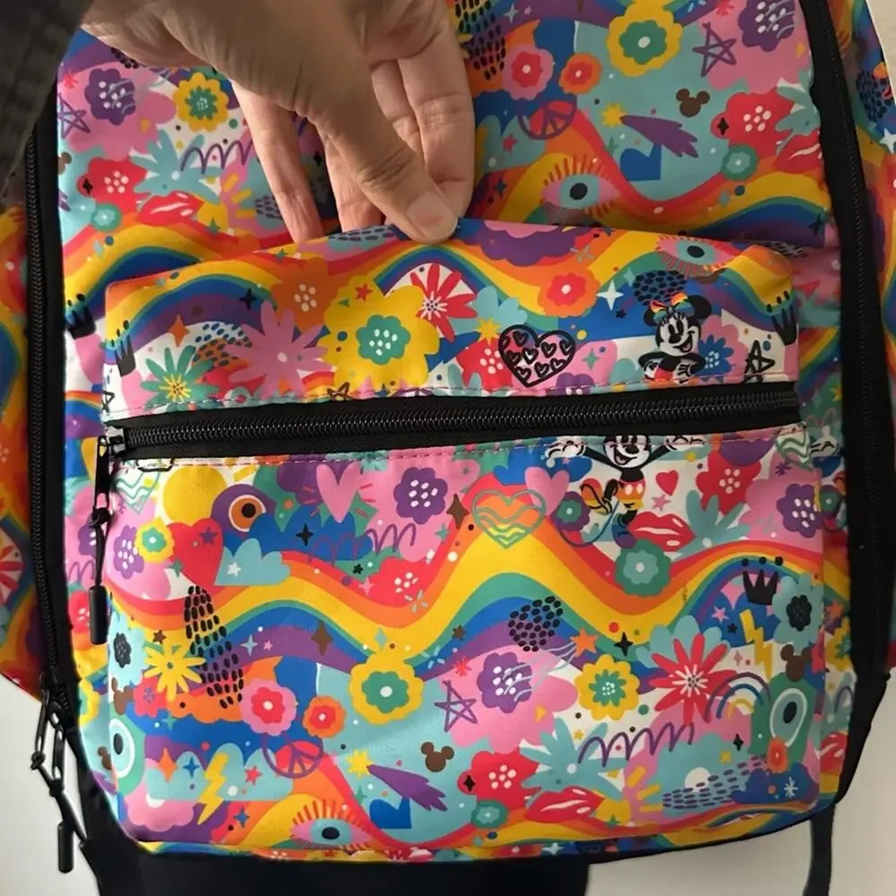 PRIDE Disney Parks Mickey & Minnie Mouse Rainbow Pride Collection Backpack